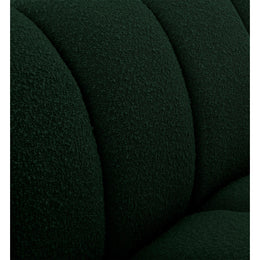 Meridian Elijah Green Boucle Fabric Chair