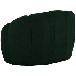 Meridian Elijah Green Boucle Fabric Chair