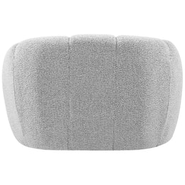 Meridian Elijah Grey Boucle Fabric Chair