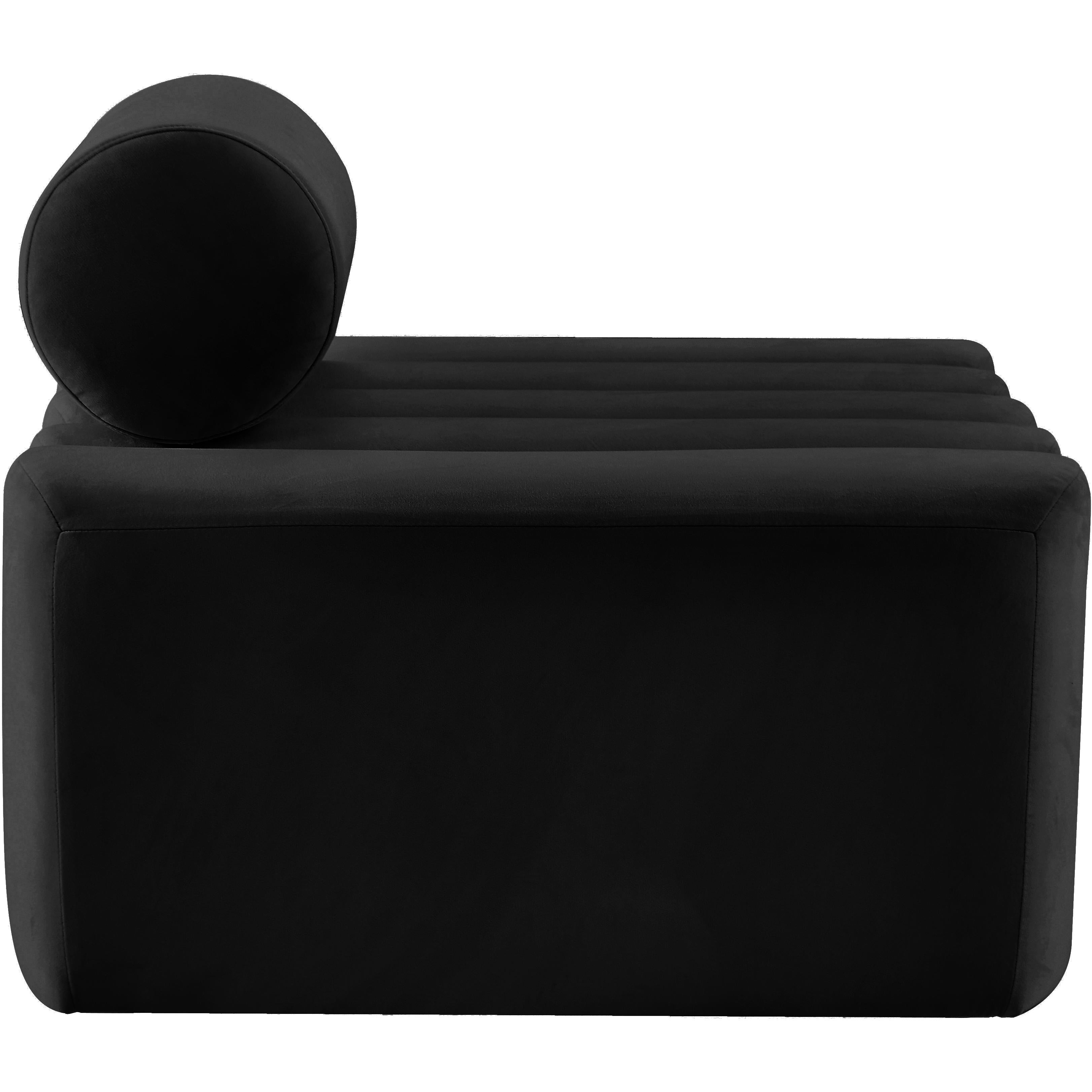 Meridian Melody Black Velvet Chair