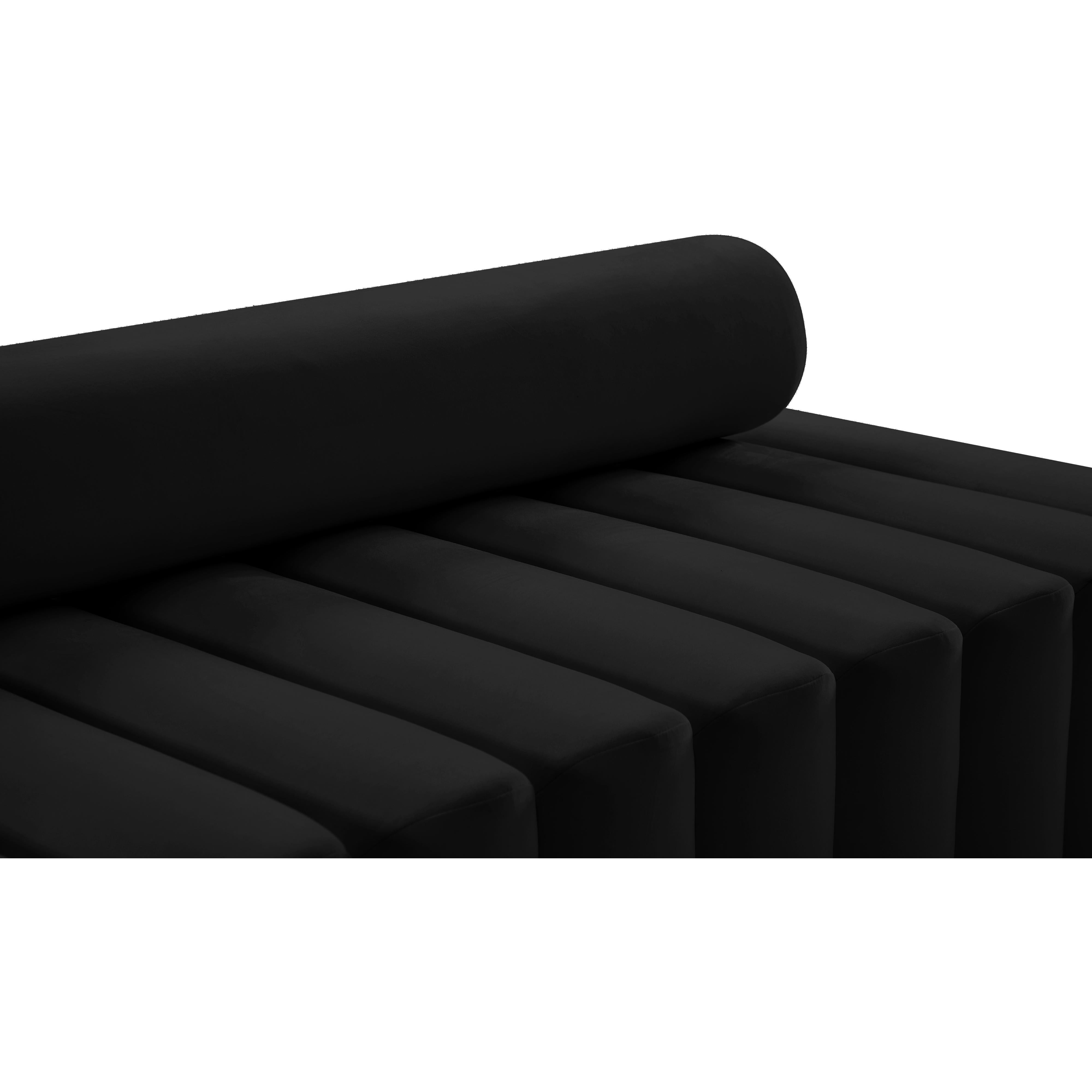 Meridian Melody Black Velvet Chair