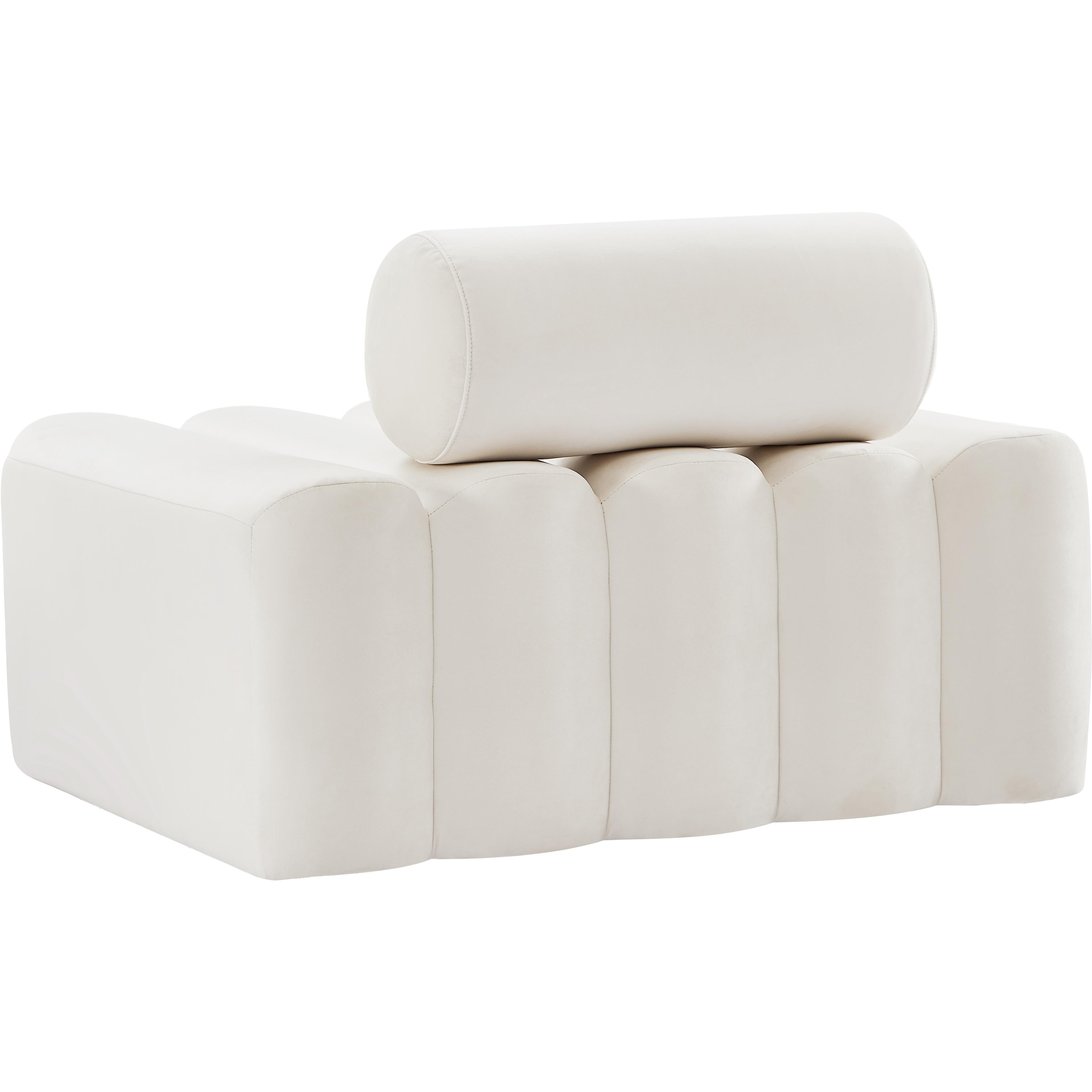 Meridian Melody Cream Velvet Chair