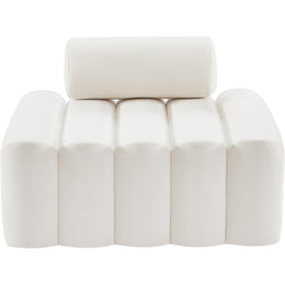 Meridian Melody Cream Velvet Chair