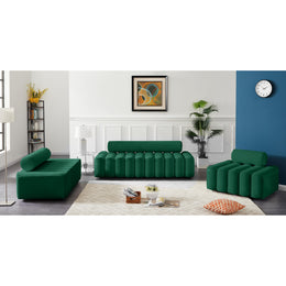 Meridian Melody Green Velvet Chair