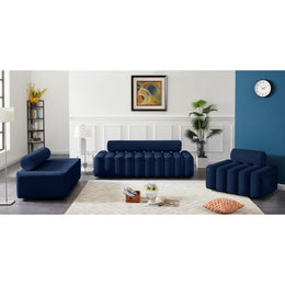 Meridian Melody Navy Velvet Chair