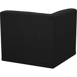 Meridian Relax Black Velvet Corner Chair
