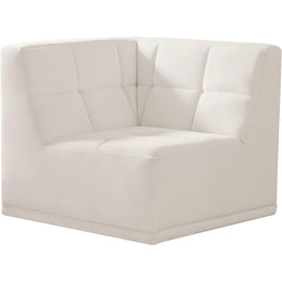 Meridian Relax Cream Velvet Corner Chair