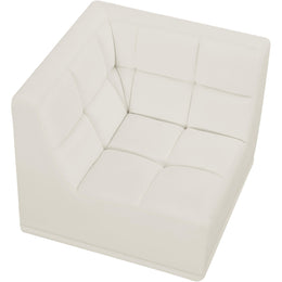 Meridian Relax Cream Velvet Corner Chair