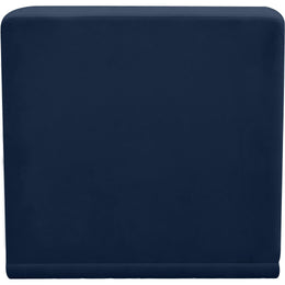 Meridian Relax Navy Velvet Armless Chair