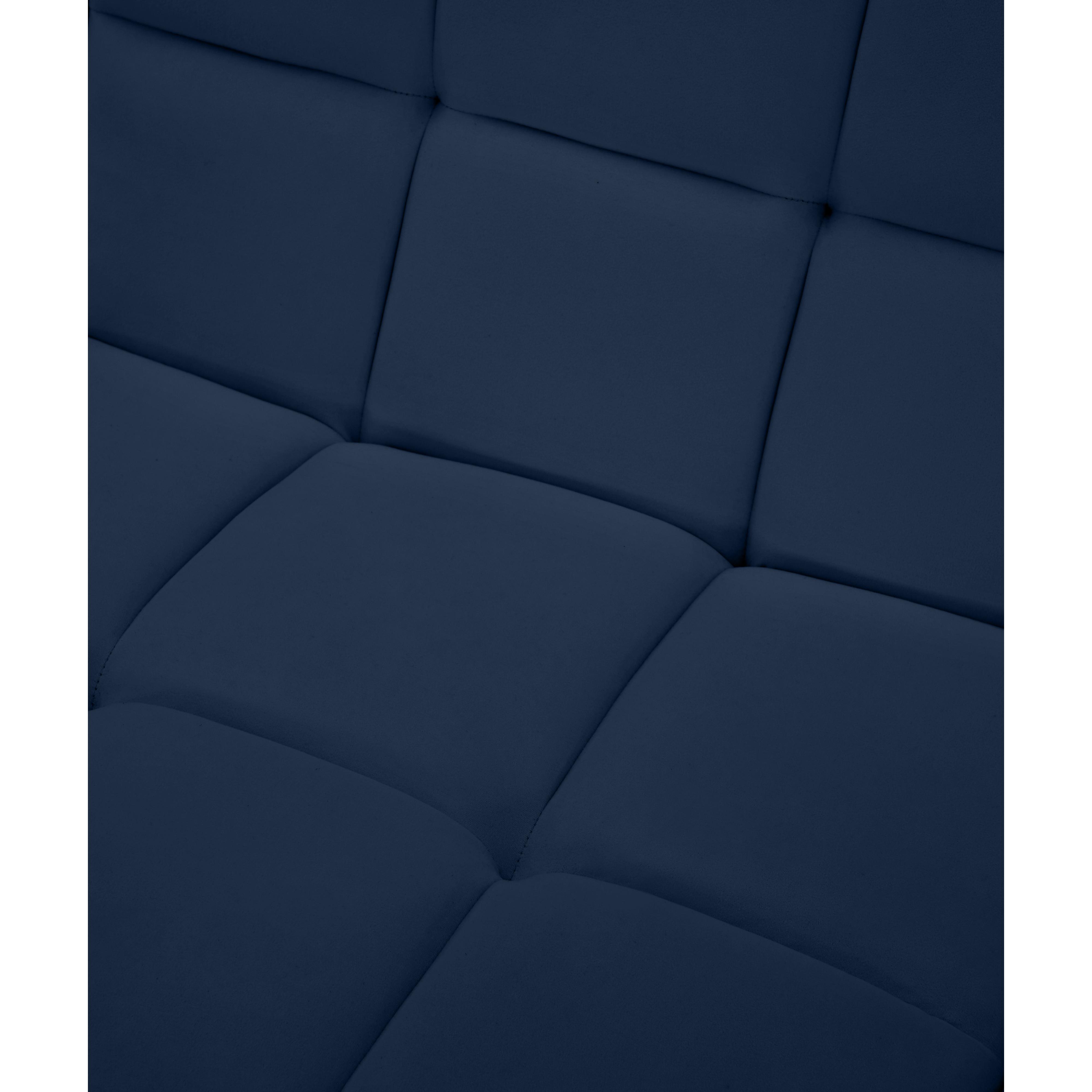 Meridian Relax Navy Velvet Corner Chair