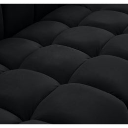 Meridian Gwen Black Velvet Chair