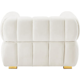 Meridian Gwen Cream Velvet Chair
