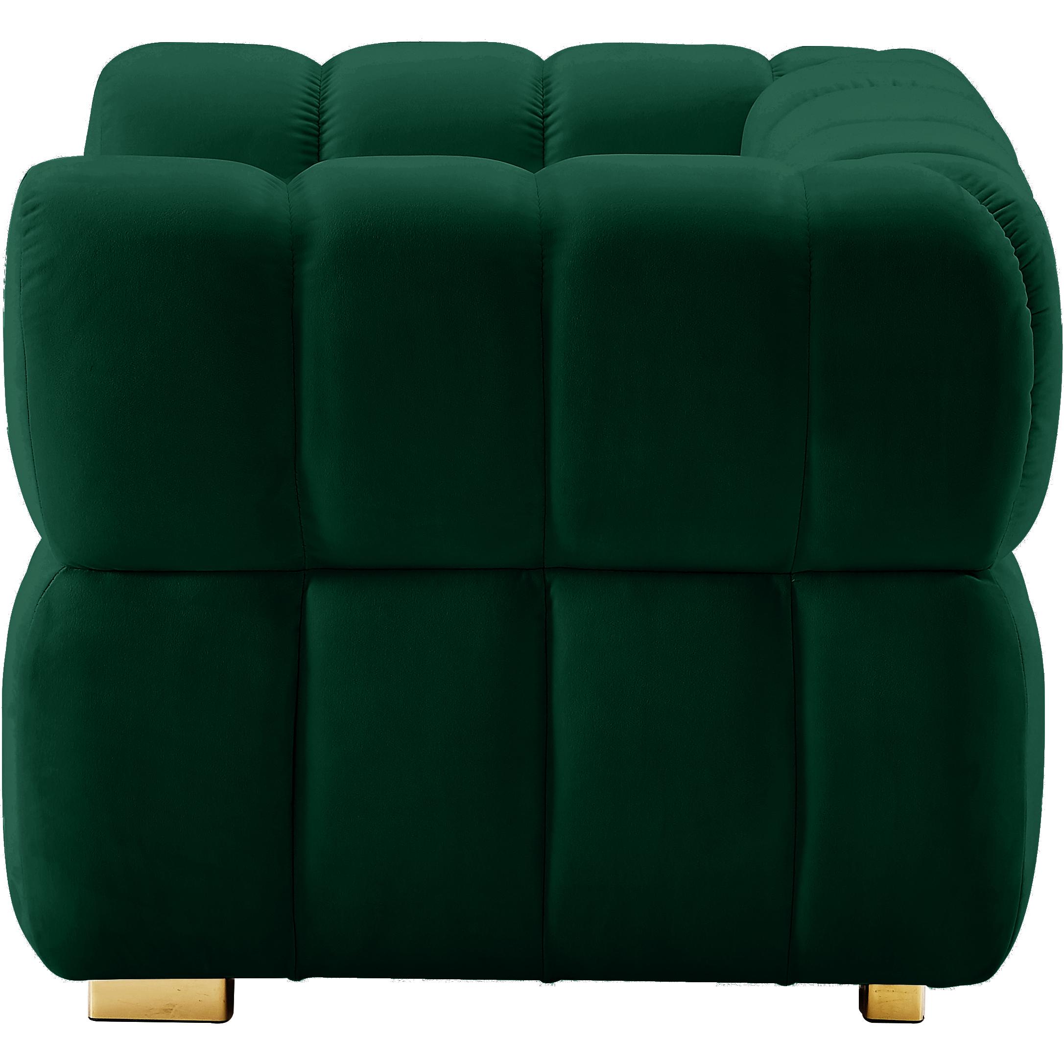 Meridian Gwen Green Velvet Chair