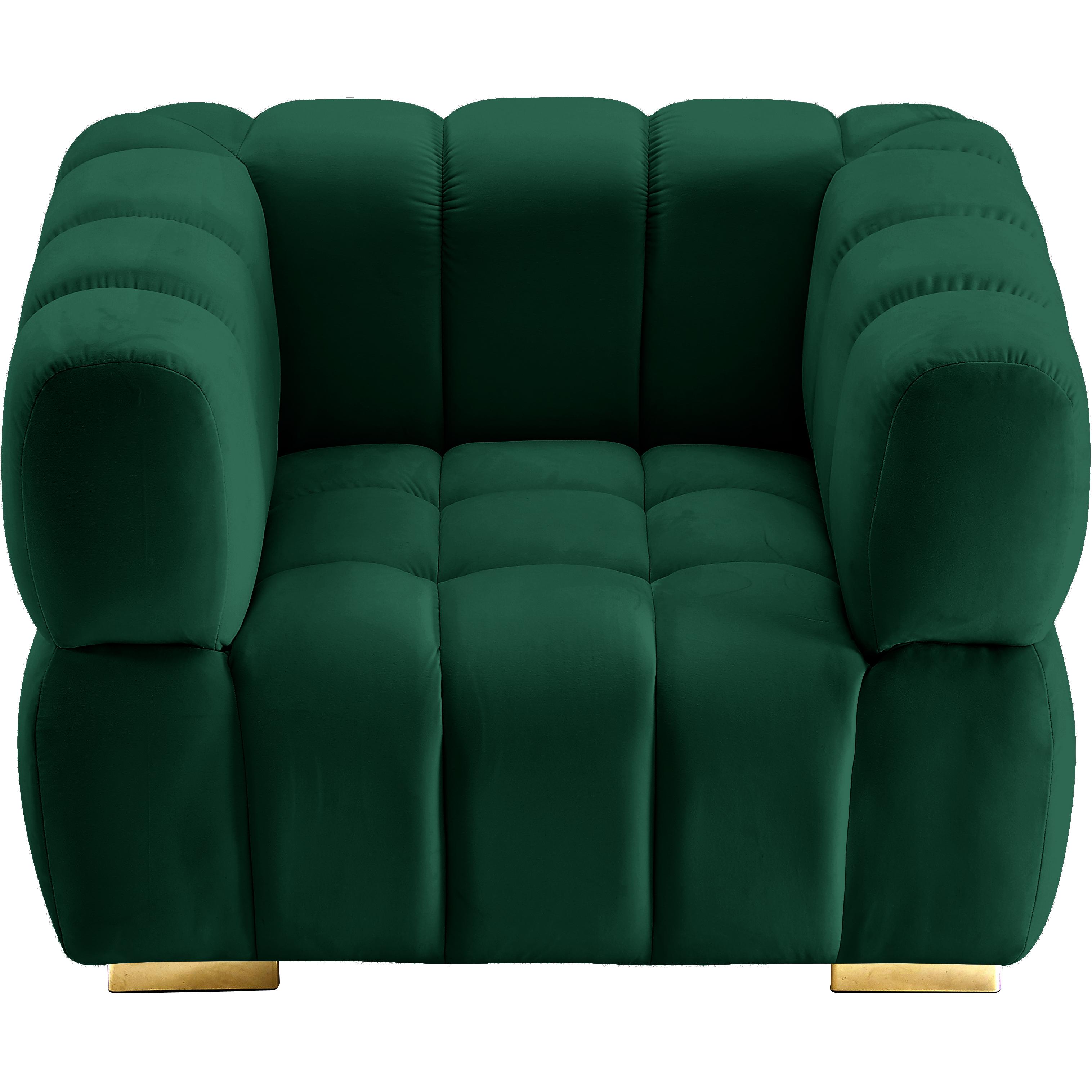 Meridian Gwen Green Velvet Chair