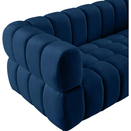 Meridian Gwen Navy Velvet Chair