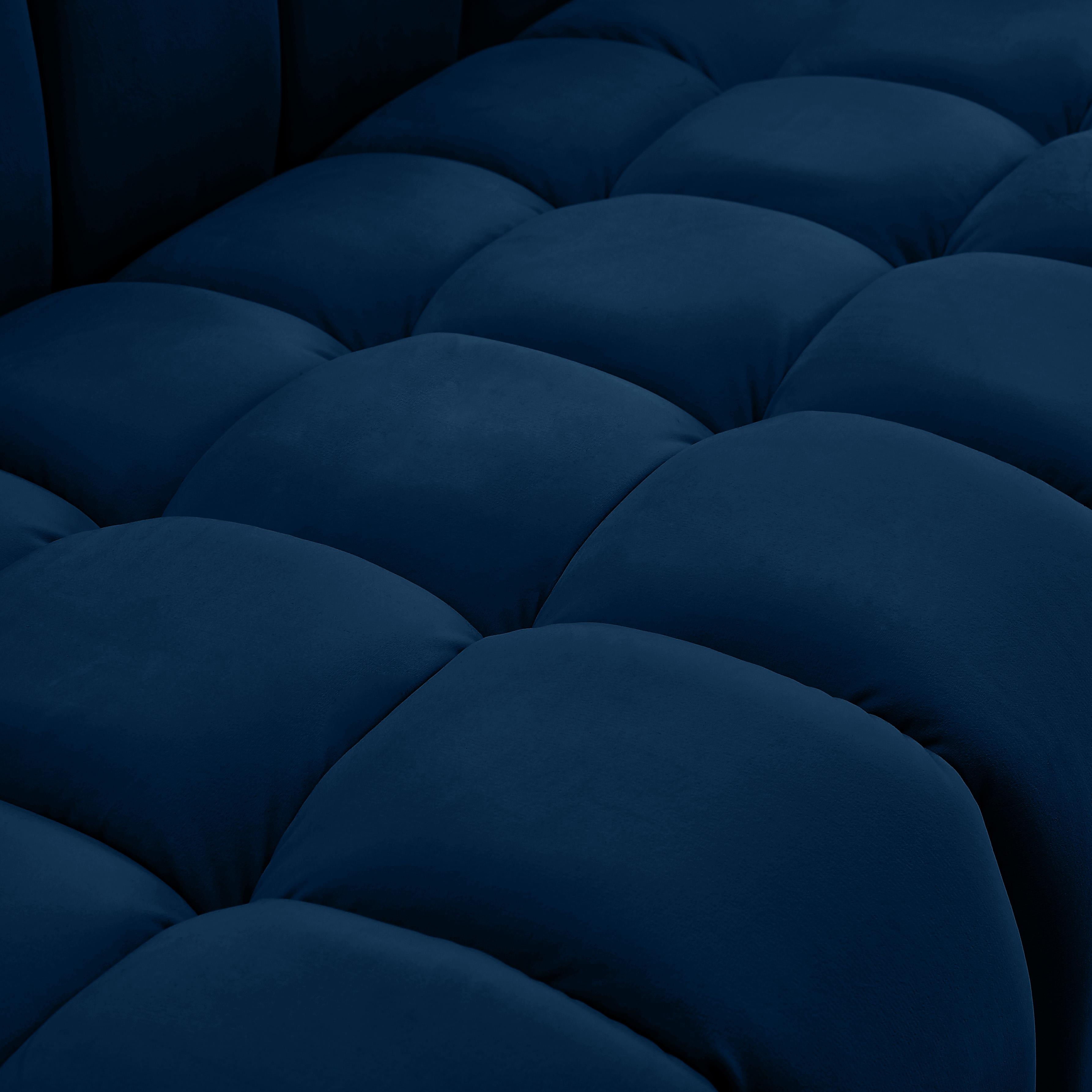 Meridian Gwen Navy Velvet Chair
