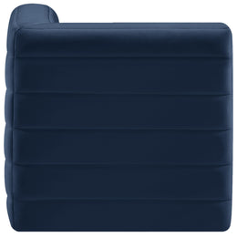 Meridian Quincy Navy Velvet Modular Corner Chair