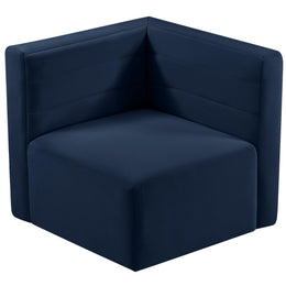 Meridian Quincy Navy Velvet Modular Corner Chair