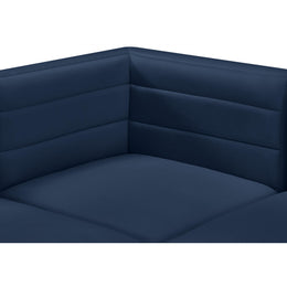 Meridian Quincy Navy Velvet Modular Corner Chair