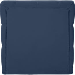 Meridian Tuft Navy Velvet Armless Chair