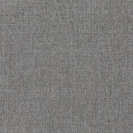 Meridian Beckham Grey Durable Linen Textured Fabric Ottoman