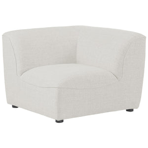Meridian Miramar Cream Durable Linen Textured Corner