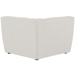 Meridian Miramar Cream Durable Linen Textured Corner