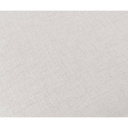 Meridian Miramar Cream Durable Linen Textured Ottoman