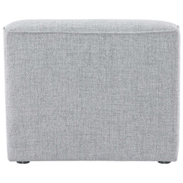 Meridian Miramar Grey Durable Linen Textured Armless
