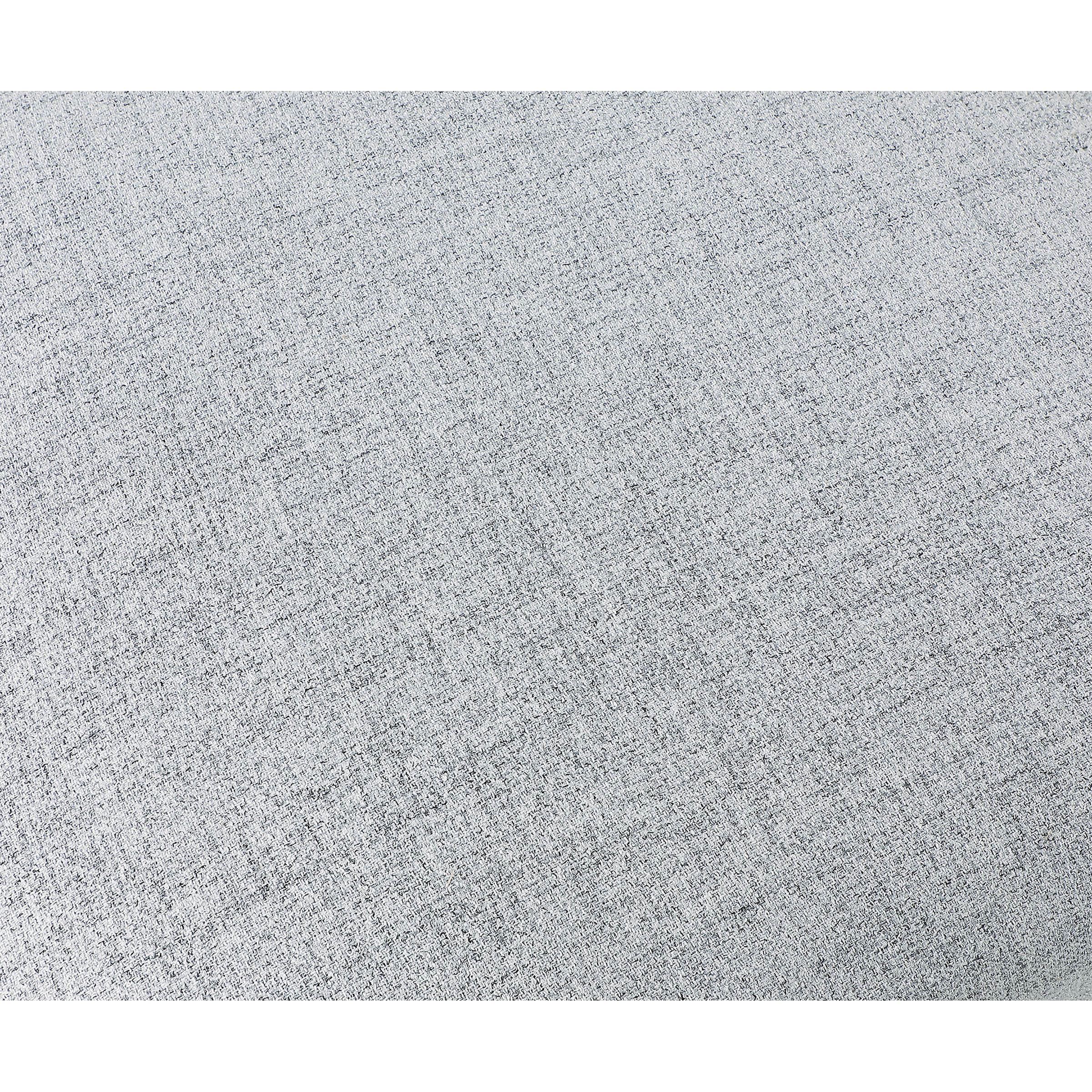 Meridian Miramar Grey Durable Linen Textured Armless