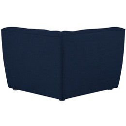 Meridian Miramar Navy Durable Linen Textured Corner
