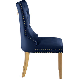 Meridian Carmen Navy Velvet Dining Chairs