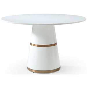 Meridian Hans White Dining Table