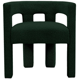 Meridian Athena Green Boucle Fabric Accent/Dining Chair