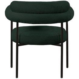 Meridian Blake Green Boucle Fabric Dining Chair
