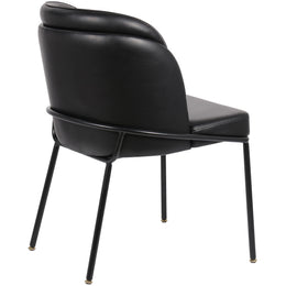 Meridian Jagger Black Vegan Leather Dining Chair