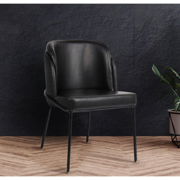 Meridian Jagger Black Vegan Leather Dining Chair