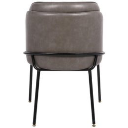 Meridian Jagger Grey Vegan Leather Dining Chair