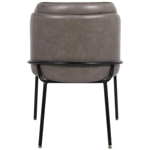 Meridian Jagger Grey Vegan Leather Dining Chair