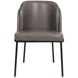 Meridian Jagger Grey Vegan Leather Dining Chair