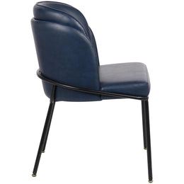 Meridian Jagger Navy Vegan Leather Dining Chair
