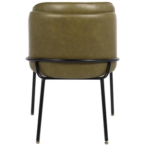 Meridian Jagger Olive Vegan Leather Dining Chair