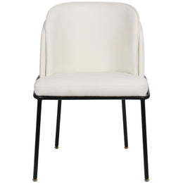 Meridian Jagger White Vegan Leather Dining Chair