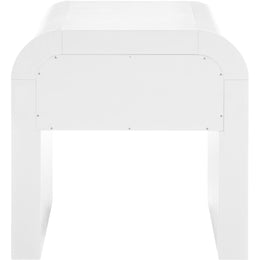 Meridian Artisto White End Table