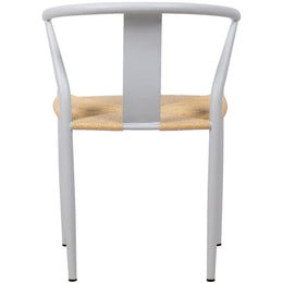 Meridian Beck Beige Hand Woven Rope Dining Chair