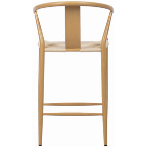 Meridian Beck Beige Hand Woven Rope Stool