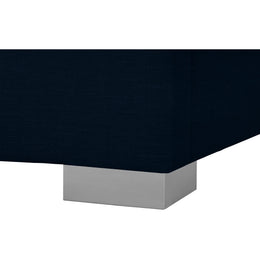 Meridian Crosby Navy Linen Textured Fabric King Bed