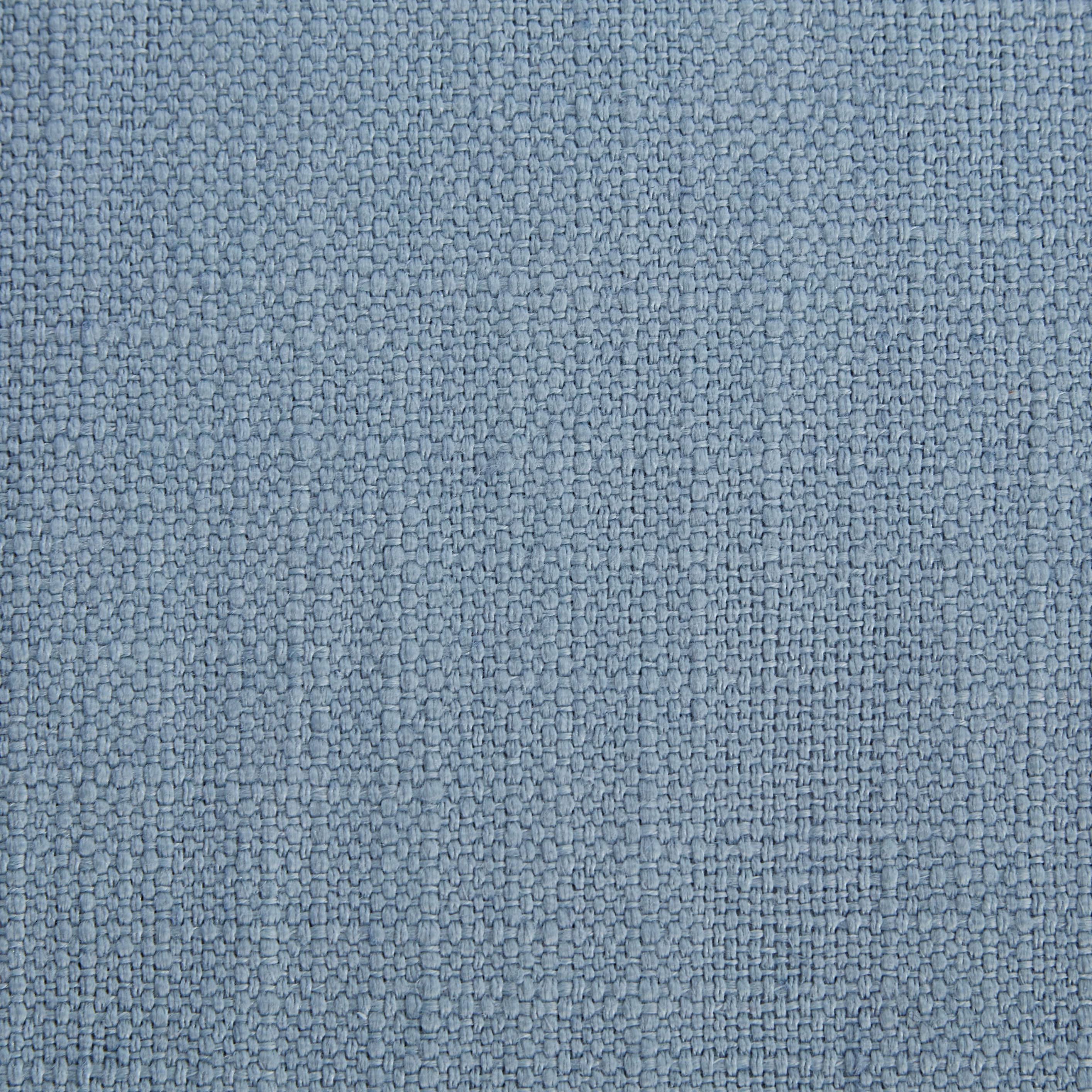 Meridian Felix Light Blue Linen Textured Fabric King Bed