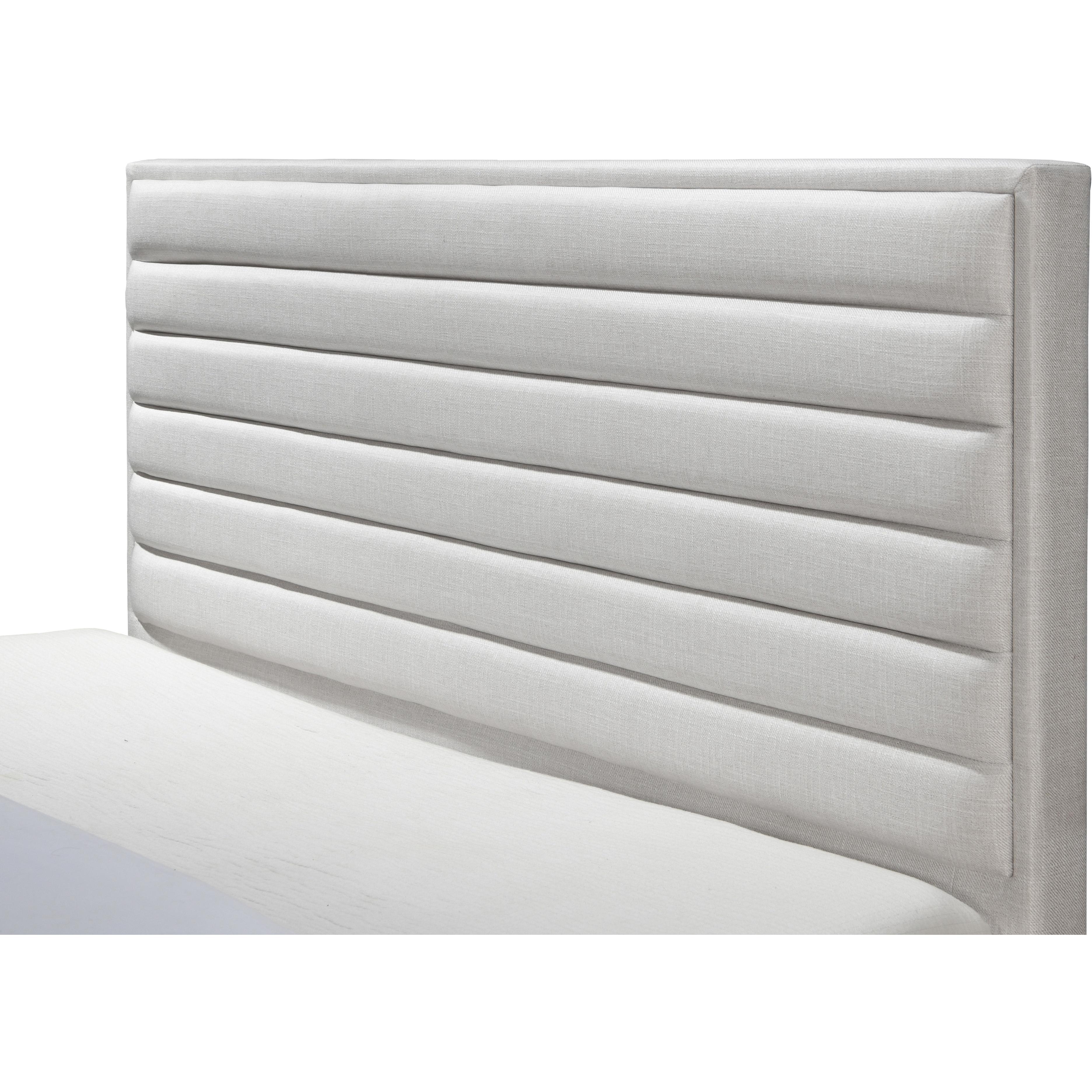 Meridian Hunter Cream Linen Textured Full Bed