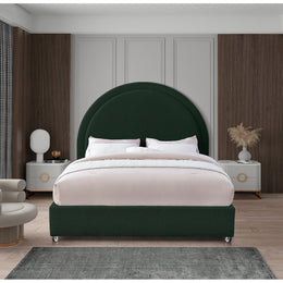 Meridian Milo Green Fabric Full Bed